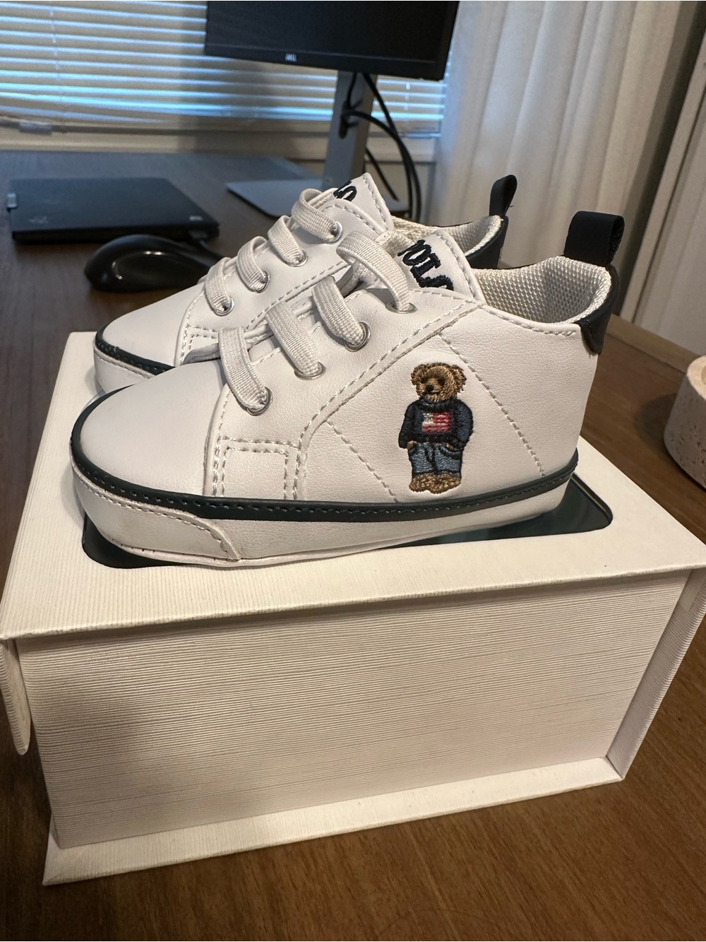 Worn Twice - Size 3 Ralph Lauren High Top Sneakers